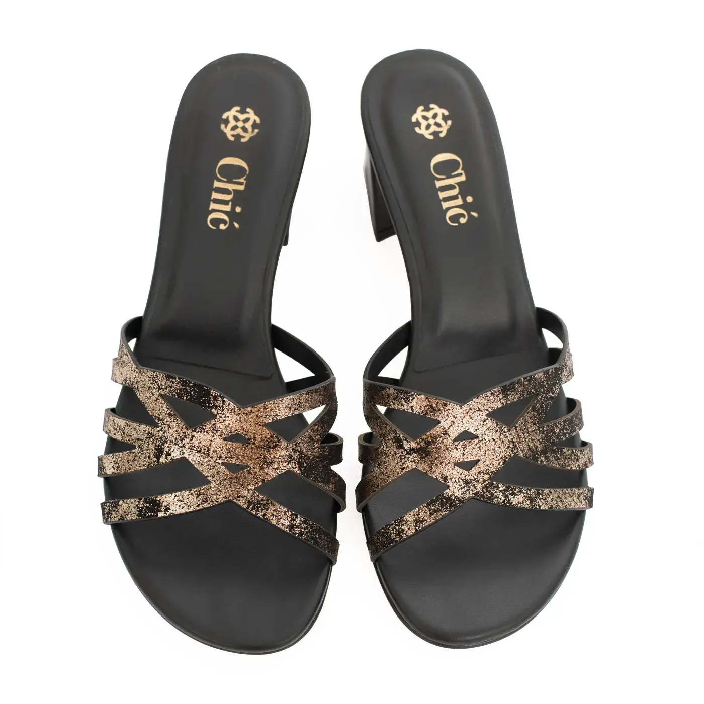 Open Toe Heeled Slippers
